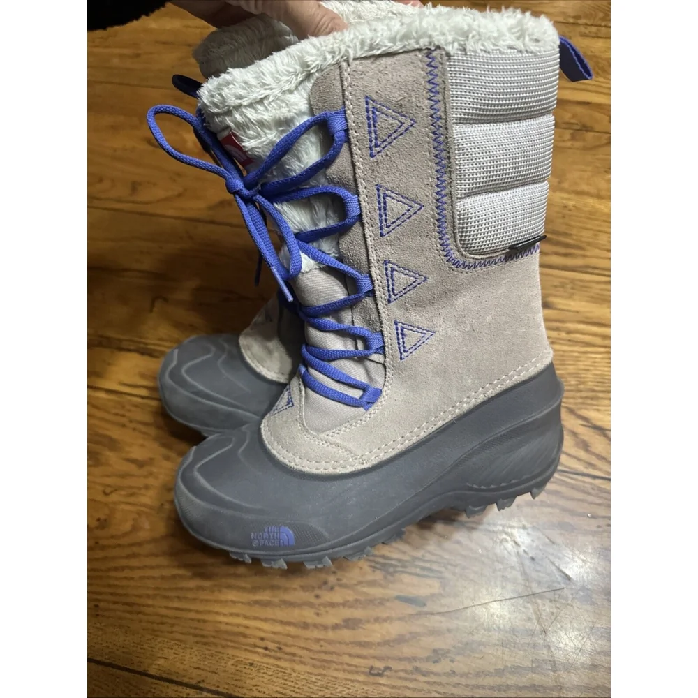 The North Face Kids Unisex Therma Felt Insulated Gray Snow Boots Size 3